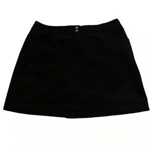 NWOT Slazenger Size 6 women’s skirt black golf athletic bottoms w/ shorts
